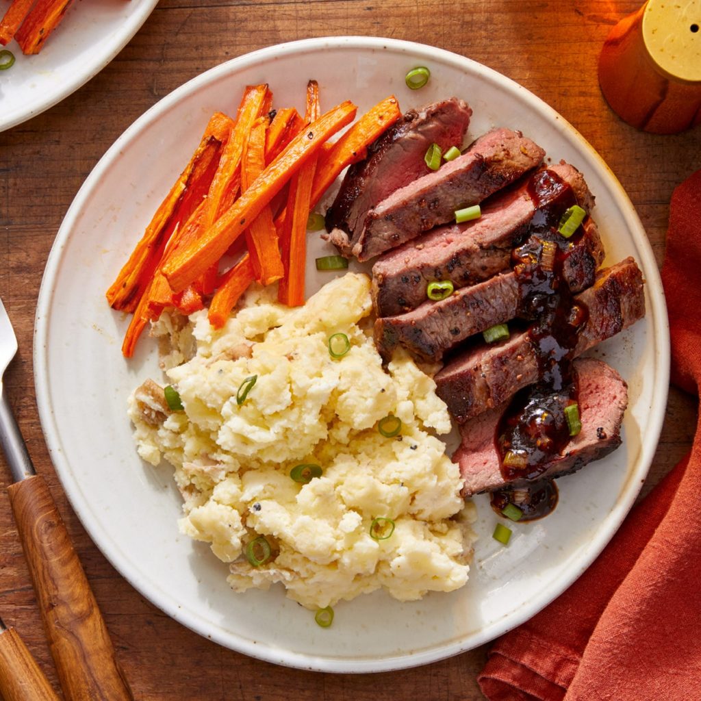 Steak and Mashed Potatoes -  Kids Meals and Snacks 