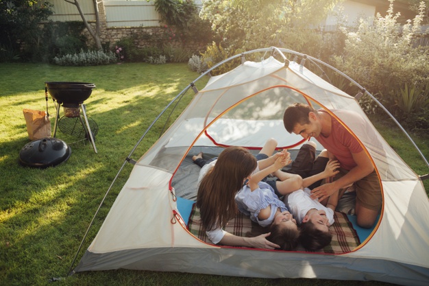 Camping in the Backyard - things to do with dad